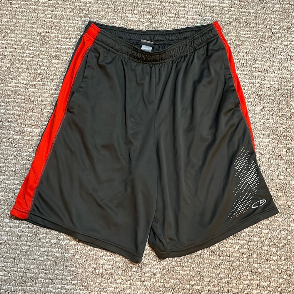Mens C9 Athletic Shorts Size: M Color: Gray/Red